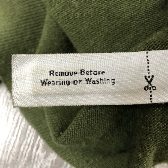 J.Crew Women’s Olive Green Sweater with ruffle sleeves Size S - Picture 15 of 15